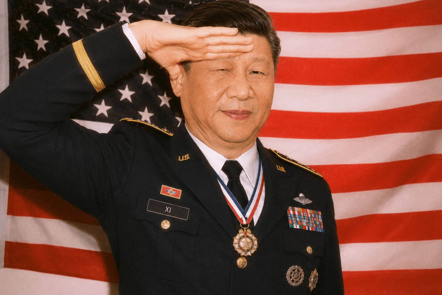 USAXI saluting