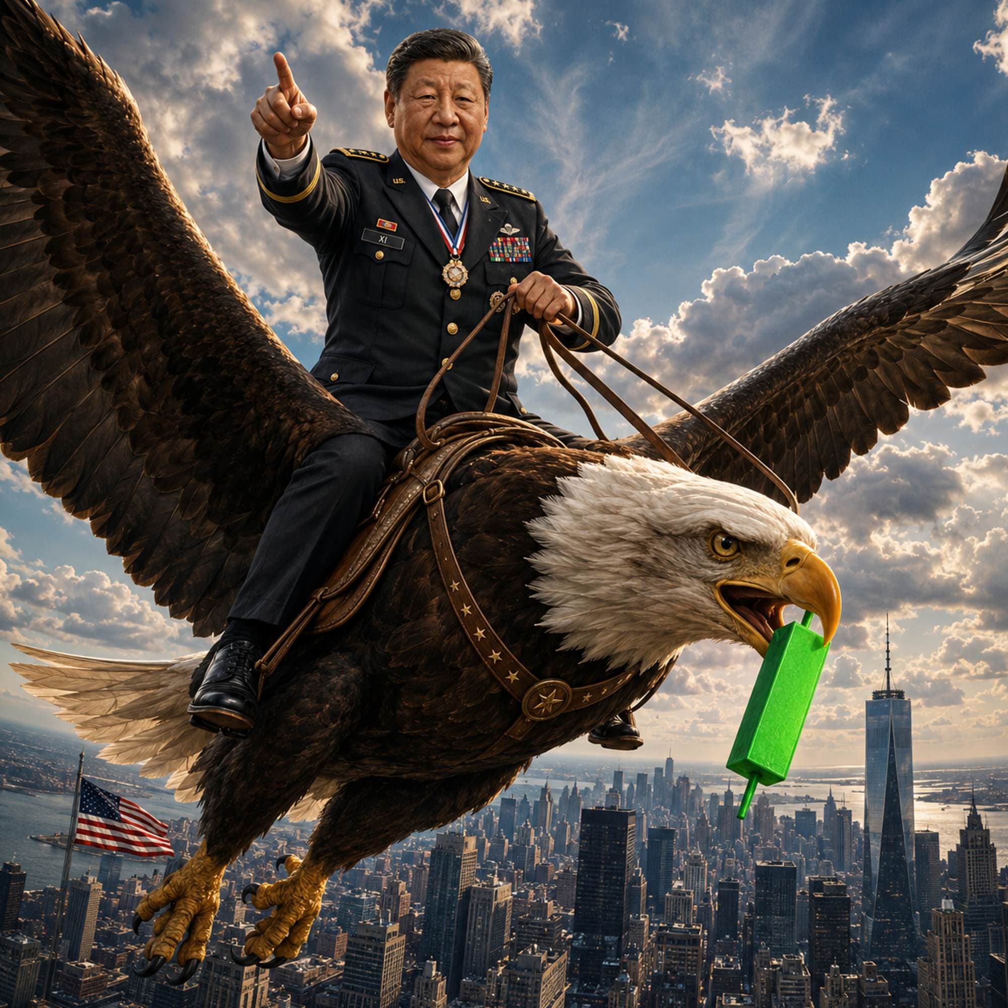 USAXI riding eagle