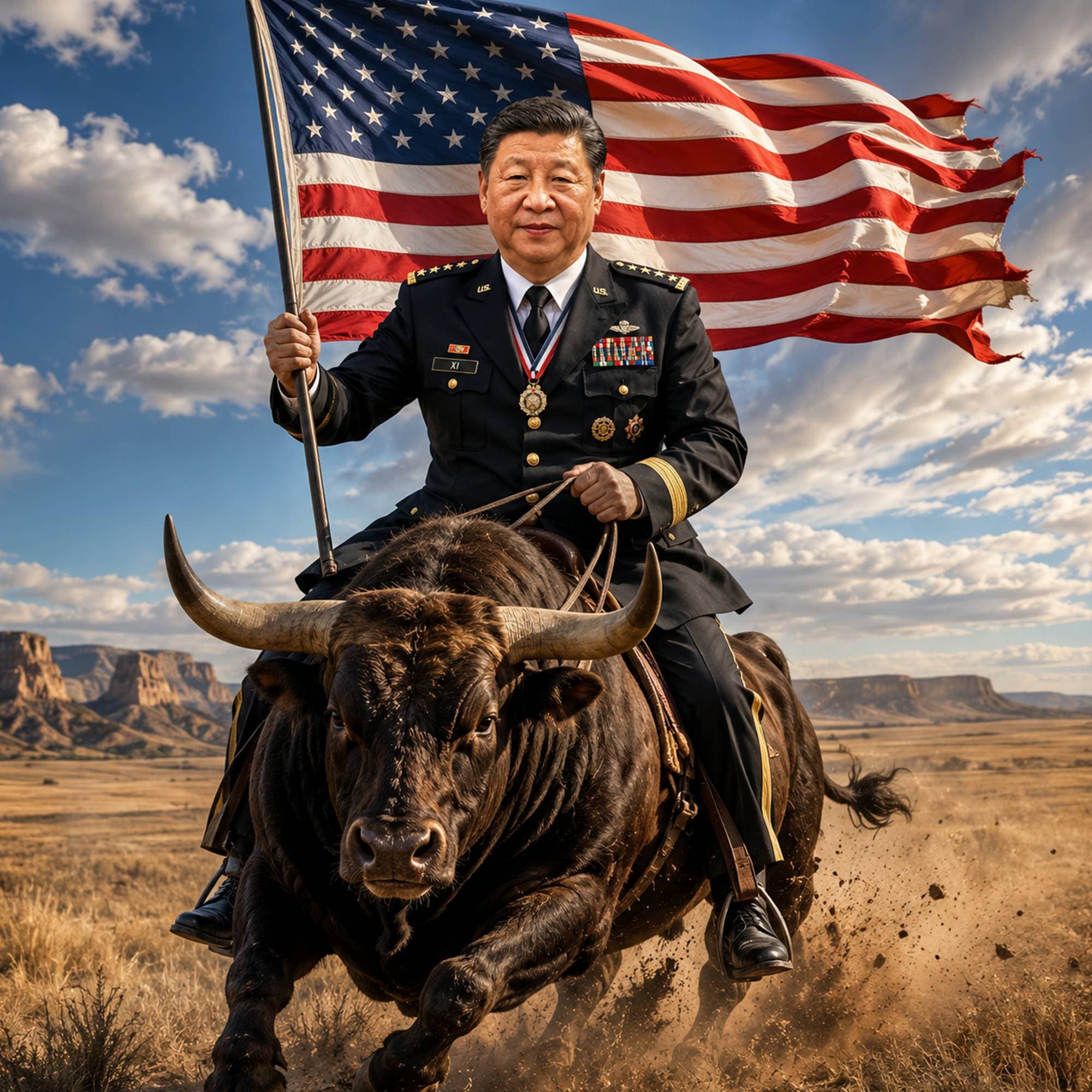 USAXI riding bull